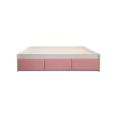 DECORACION CREATIVA - Cama Infantil/Juvenil 1.5 Plazas - Linea Minimal 3 cajones rosados