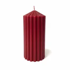 WAKESHOME - Vela de Cera de Soja Perfumada Aroma Bosque Roja Cilíndrica