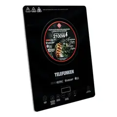 TELEFUNKEN - Cocinilla Eléctrica Por Inducción TF AI9000 220v 2100w Potencia Táctil Vidrio