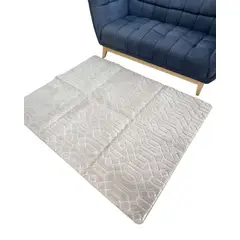 GENERICO - ALFOMBRA LIVING COMEDOR DISEÑO ELEGANTE 160X200CM BEIGE