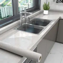 EDWINAYY - Papel Tapiz Marmol Vinil Adhesivo Fondo De Pantalla 10m