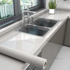 EDWINAYY - Papel Tapiz Marmol Vinil Adhesivo Fondo De Pantalla 10m