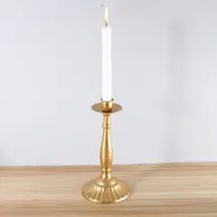 TATEE - Candelabro soltero 11×11×22cm amarillo