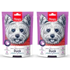 SNAK - X2 Snack Para Perros Wanpy Tiritas De Pato Duck 100g C/u