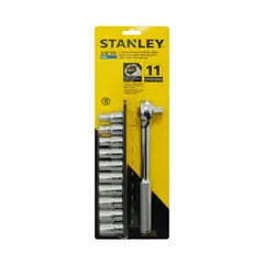 STANLEY - Juego de Dados 1/2" Métrico 10-19 MM 11 piezas 86-734