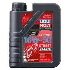 LIQUI MOLY - Aceite Motor para Moto 10w50 Sintetico 4T Street Race 1L