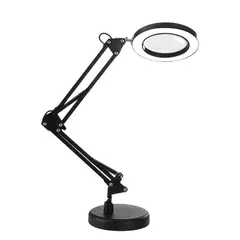 SLOWTON - Lámpara Escritorio Led Iluminada Lupa De 10x Con Base