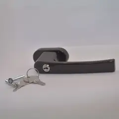 GENERICO - Manilla Cremona Recta Lisa Con Llave Ventana PVC y Aluminio