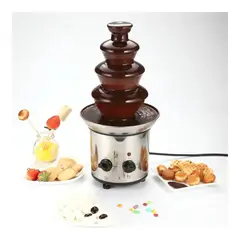MOVI - CASCADA FUENTE CHOCOLATE FONDUE 4 NIVELES ACERO INOXIDABLE