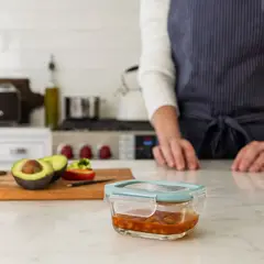 ALLEGRA - Set 6 Contenedores Hermeticos Recipiente De Vidrio