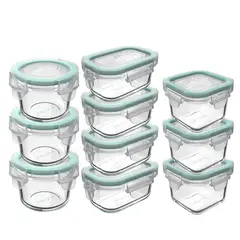 ALLEGRA - Set 10 Contenedores Hermeticos Recipiente Vidrio