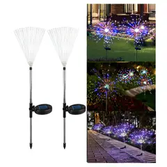 GENERICO - Pack X2 Luces Micro Led Artificial Solares Navidad Multicolor