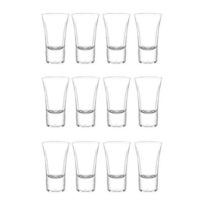 Cristar Set 12 Vasos Licor Lord 54Ml De Vidrio Elegante