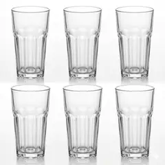 CRISTAR - Set 6 Vasos Altos Vidrio Lisboa 493ml Transparente
