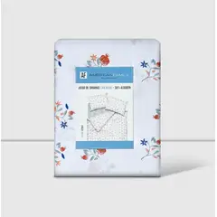 CANNON - Sabanas AF 1 Plaza 144 Hilos Citrus Azul