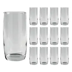CRISTAR - Set 12 Vasos Monterrey Transparente Largos 445 Ml