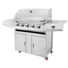 BBQ HOUSE - Parrilla a gas tradicional 5 quemadores