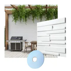 MERCAR RAY - Wall Panel Decorativo 3D PVC Mura 4m² 16 paneles 50 x 50 cm