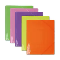 DATA ZONE - Carpeta Cartera A4 Con Elástico Surtidos Flúor Datazone