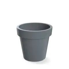STERN - Macetero redondo Lofly 30 x 26,6 cm gris piedra.