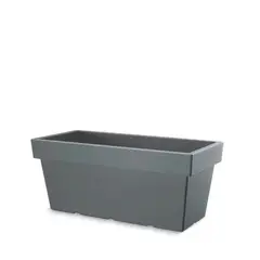 STERN - Jardinera rectangular Lofly 60 x 22,4 cm gris piedra