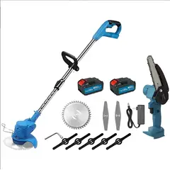 MOVI - KIT JARDINERÍA 2 EN 1 DESMALEZADORA + MOTOSIERRA 48V USB