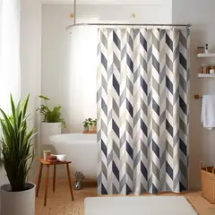 NAUTICA - Cortina para baño Home poliéster 180x180cm diseño multicolor