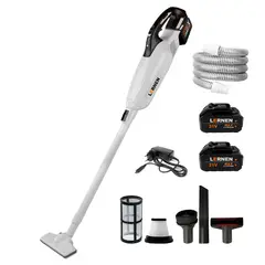 LERNEN - Aspiradora Inalámbrica 21v + 2 Baterías + Accesorios