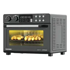 TELEFUNKEN - Freidora De Aire Horno Aerofryer 320 Digital 32lt Color Gris Oscuro AirChef