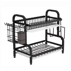 GENERICO - Secador Escurridor De Platos Loza Vajilla 2 Niveles Secaplato Cocina