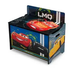 DELTA CHILDREN - Baúl para juguetes infantil Cars Disney Deluxe