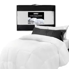 HOMELY - Cubrecama Cobertor 1.5 Plazas 90% Pluma Pecho Ganso