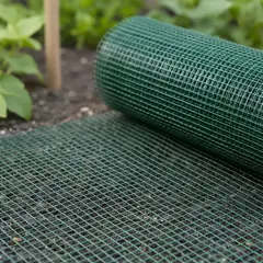 KUANGYE - 60cmx10 m Malla Cuadrado Jardín Verde 12 Revestida en Plástico Para Cercos Y Rejas