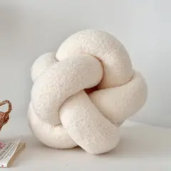 SANTU HOME & DECO - Cojín Nudo Nude Bouclé Deco