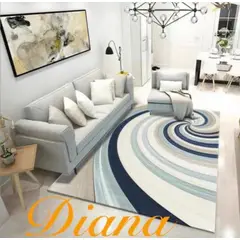 DIANA - ALFOMBRA 3D ANTIDESLIZANTE 160CMX200CM CON DISEÑO ESPIRAL