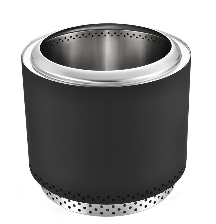 Brasero K-Fire Negro 50 + Base - Sin Humo Acero Inoxidable