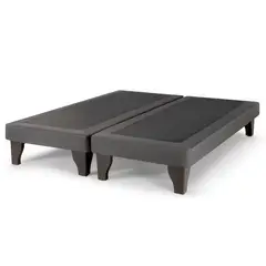 GENERICO - Base Europea mas Respaldo Tubular King LINO GRIS OSCURO