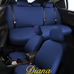 DIANA - FUNDA PARA ASIENTO DE AUTO UNICOLOR AZUL MARINO TELA LISA TAMAÑO UNIVERSAL