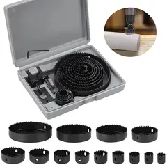 GENERICO - Juego de Sierra Copa Madera Medidas de 19mm a 127mm Broca