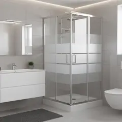 JOYTEK - Shower Recto Style Blanco 90x90x198cm Incluye Receptáculo