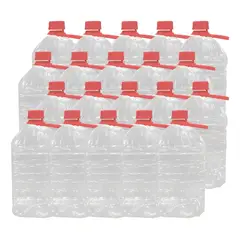 GENERICO - Bidón Pet Desechable De 5 Litros Con Tapa Y Manilla 20 Un