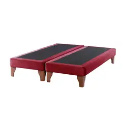 GENERICO - Bases De Camas 2 Plazas Dividida Rojo