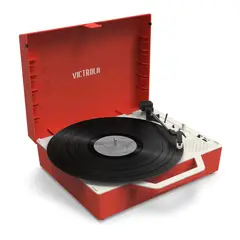 VICTROLA - Tornamesa Re Spin con Bluetooth Rojo