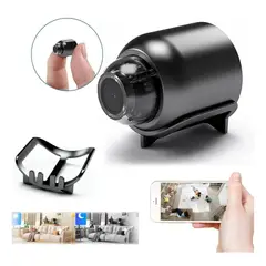 GENERICO - Mini Espia Cámara Wifi 1080p Hd Visión Nocturna En Casa Negro