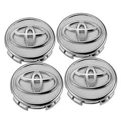 GENERICO - 4 Tapa Centro Llanta Emblema para Toyota 57mm Yaris Prius Corolla
