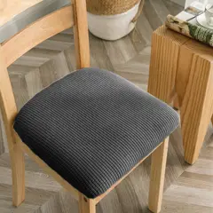 GENERICO - Set De 6 Funda De Asiento Para Silla De Comedor GRIZ