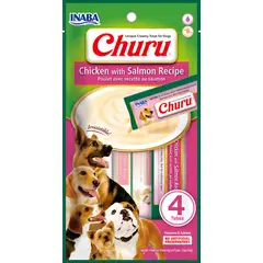 INABA - Snack Para Mascotas Churu Perros Premios 14g X 4 Tubos (56g) - Rosa
