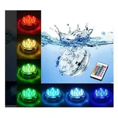 GENERICO - Luz Led Ppiscina Impermeable Sumergible Acuario Fiesta Rgb