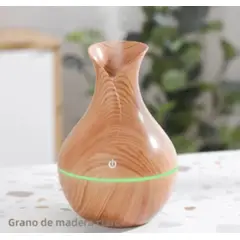 GENERICO - Humidificador Grande 200ml USB De Madera Con Luz