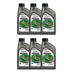 CASTROL - Aceite Moto 4t Actevo 20w50 Sintetico Caja 6l